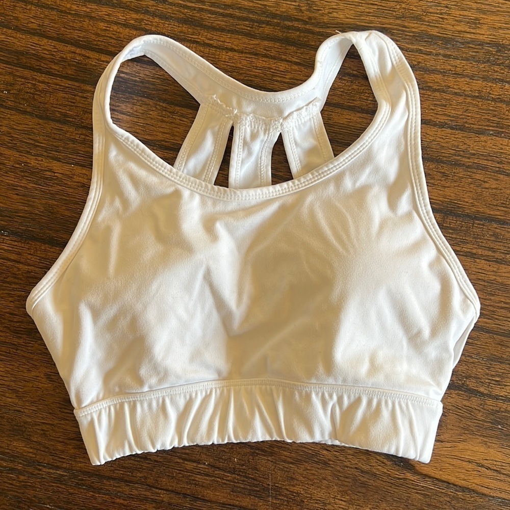 NVGTN Trio Strappy Athletic Sports Bra | color White | size XS - Picture 2 of 7